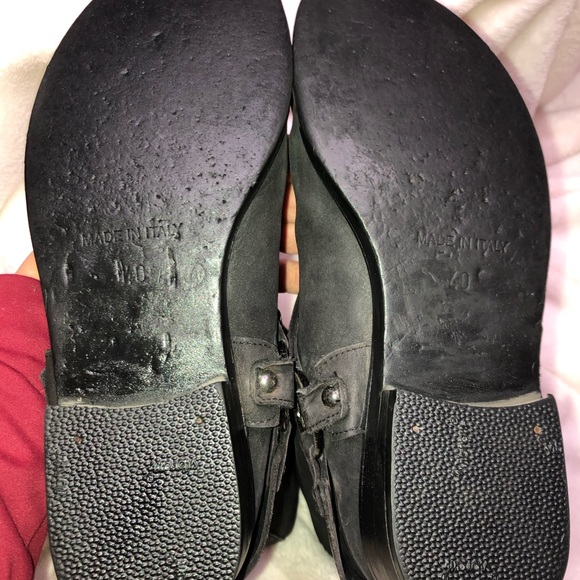 Key Te Black Leather Biker Boots Size EUROPE 40 US 9.5 Made In Italy - Picture 8 of 10